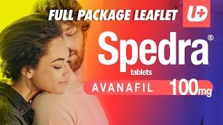 SPEDRA 100 mg avanafil  Full package leaflet - how to use, dose, warnings, side effects