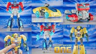 Transformers One Energon Glow Bumblebee and Ultimate Energon Optimus Prime! Easy to Transform!