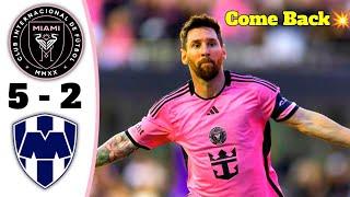 Inter Miami FC vs Monterrey |5-1 Highlights& All Goals 2024 HDMessi Magical Goals and come back 