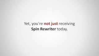 Spin Rewriter 4.0 - Professional Online Article Rewriter Software