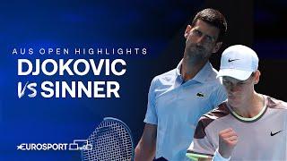 Novak Djokovic v Jannik Sinner | Semi-Final | Extended Australian Open 2024 Highlights 