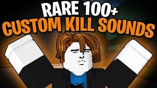 RARE 100+ CUSTOM KILL SOUND IDS | ROBLOX Strongest Battlegrounds Custom kill sound ids (PART 2)