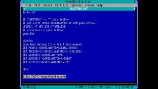 How I write programs on FreeDOS