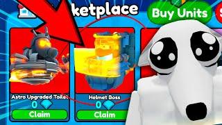 OMG!! I GOT NEW ASTRO TOILET AND HELMET BOSS FOR 0 GEMS! Toilet Tower Defense