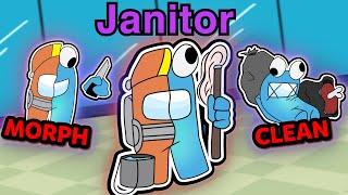 among us NEW SHAPESHIFTING JANITOR ROLE (mods)