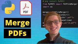 Python Tutorial 39: Merge PDFs