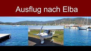 Abenteuer Flug mit UL Flugzeug über die Alpen in die Toskana  und nach Elba Marina di Campo