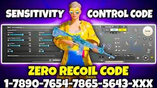 BGMI 3.5 UPDATE SENSITIVITY CODE | BGMI BEST SENSITIVITY SETTINGS | BGMI ZERO RECOIL SENSITIVITY