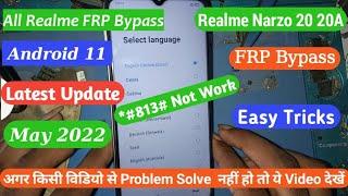 All Realme Narzo 20 FRP Bypass Without Pc | Realme Narzo10|20|20a|30|30a FRP| May 2022 Latest update