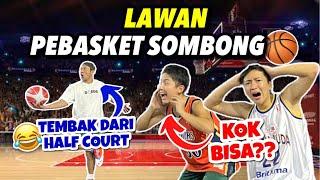 MENGALAHKANNYA PEBASKET SOMBONG?? ORANG JEPANG LAWAN BATTLE TRICK SHOT SAMA DENNY SUMARGO! GOKIL!