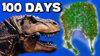 I spent 100 DAYS in a Prehistoric Island With Dinosaurs [ARK Ascended]