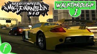 Need For Speed Most Wanted 5-1-0 FULL WALKTHROUGH Gameplay HD (PSP) | NO COMMENTARY | PART 1