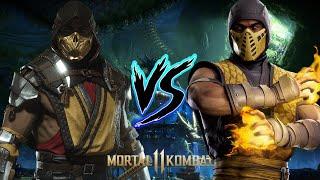 MK11-Scorpion (Deathly Sting) VS Scorpion (Hellish Inferno)