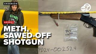 Woman caught with meth and sawed-off shotgun during routine traffic stop in Anderson