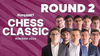 Superbet Chess Classic 2024: Round 2 | #GrandChessTour