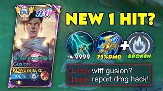 I FINALLY FOUND NEW GUSION ONE HIT BUILD 2024!! (must try) - Mobile Legends