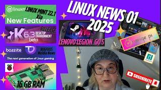 Linux News Januar 2025 - Valve mit Lenovo, Linux Mint, Orange Pi uvm.