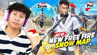 New Free Fire Snow ️ Map Slide Winterlands  Update Gameplay & Review - Tonde Gamer