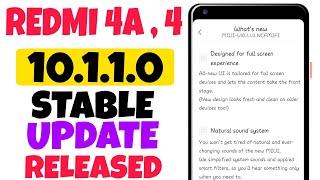 Redmi 4A & 4 MIUI 10.1.1.0 STABLE UPDATE ROLLING OUT !