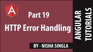 HTTP Error Handling - Angular (Tutorial #19)