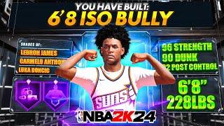 THIS 6'8 HOF BULLDOZER SMALL FORWARD BUILD HAS CRACKED NBA 2K24