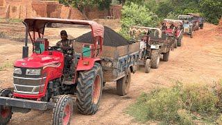 Mahindra Arjun Novo 605 Loader Loading ||EITHER and Swaraj || Mahindra & Mahindra Full Trolley Dust