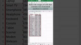 Apply a Number Format to Text-Formatted Numbers in Excel