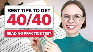 IELTS Reading Practice Test with Answer Explanations | BEST Tips and Strategies to Get 40/40