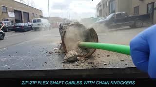 ZIP ZIP Flex Shaft cable on Cast Iron pipe from Drain Rehab Solutions