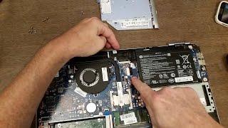 Upgrading/Replacing the hard drive in a Laptop with a solid state drive HP Pavilion 15