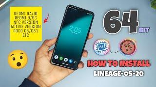 How To Install Lineage Os 64 Bit  Android 13 | 64 Bit Architecture | Full Installation 