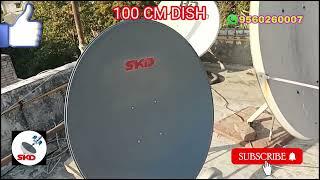 100 cm dish good working ku band and cband satellite chota size bada dhamaal! goodnight single ku c