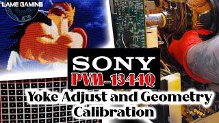 Sony 1344Q PVM Calibration Yoke Adjustment Geometry MiSTer RGB Gameplay Footage