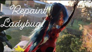 Custum doll! Miracolous Ladybug  Ep1 Repaint tutorial Winx doll repaint