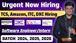 TCS, DXC, ITC, Amazon Biggest Hiring Announced | Off Campus Drive 2024, 2025, 2026 BATCH