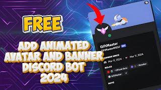 How To Use Animated Avatar And Banner On Discord Bot 2024 | Use Before Fix 2024 | Animated pfp