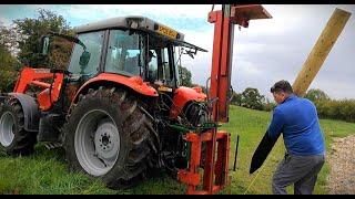 SETTING FENCE POSTS using a Malone Post Driver!