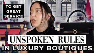 7 UNSPOKEN RULES IN DESIGNER SHOPS