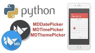 Learn to Make Beautiful Mobile Apps in Python | KivyMD Tutorial - MDPickers