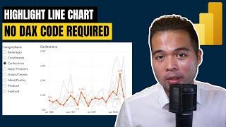 How to HIGHLIGHT LEGENDS in your LINE CHARTS NO DAX REQUIRED // Beginners Guide to Power BI in 2023