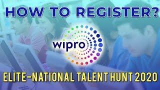 HOW TO REGISTER WIPRO ELITE NATIONAL TALENT HUNT 2020 | JOB4U | APSIT