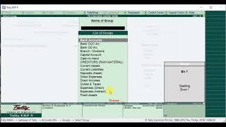 HOW TO CREATE, ALTER AND DELETE GROUPS AND LEDGERS IN TALLY ERP9