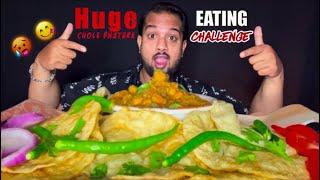 ASMR 20 CHOLE BHATURE EATING CHALLENGE | SPICY FOOD EATING CHALLENGE | INDIAN STREET FOOD MUKBANG