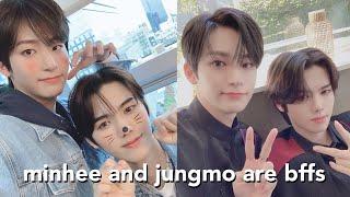 minhee and jungmo being bffs