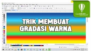 cara membuat efek gradasi warna di corelDRAW x 7 | tutorial coreldraw untuk pemula | Multi color