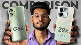 iqoo z9x vs moto g64 5g ️Best 5g phone under 15000 