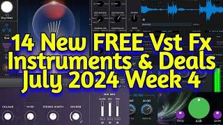 14 Best New FREE VST Effect Plugins, Vst Instruments, Sample Packs & Deals - JULY 2024 Week 4