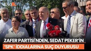 Zafer Partisi'nden, Sedat Peker’in ‘SPK’ iddialarına suç duyurusu