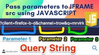 Programmatically passing URL Parameters to IFrame src using JavaScript