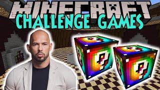 Minecraft: ANDREW TATE CHALLENGE GAMES - Lucky Block Mod - Modded Mini-Game